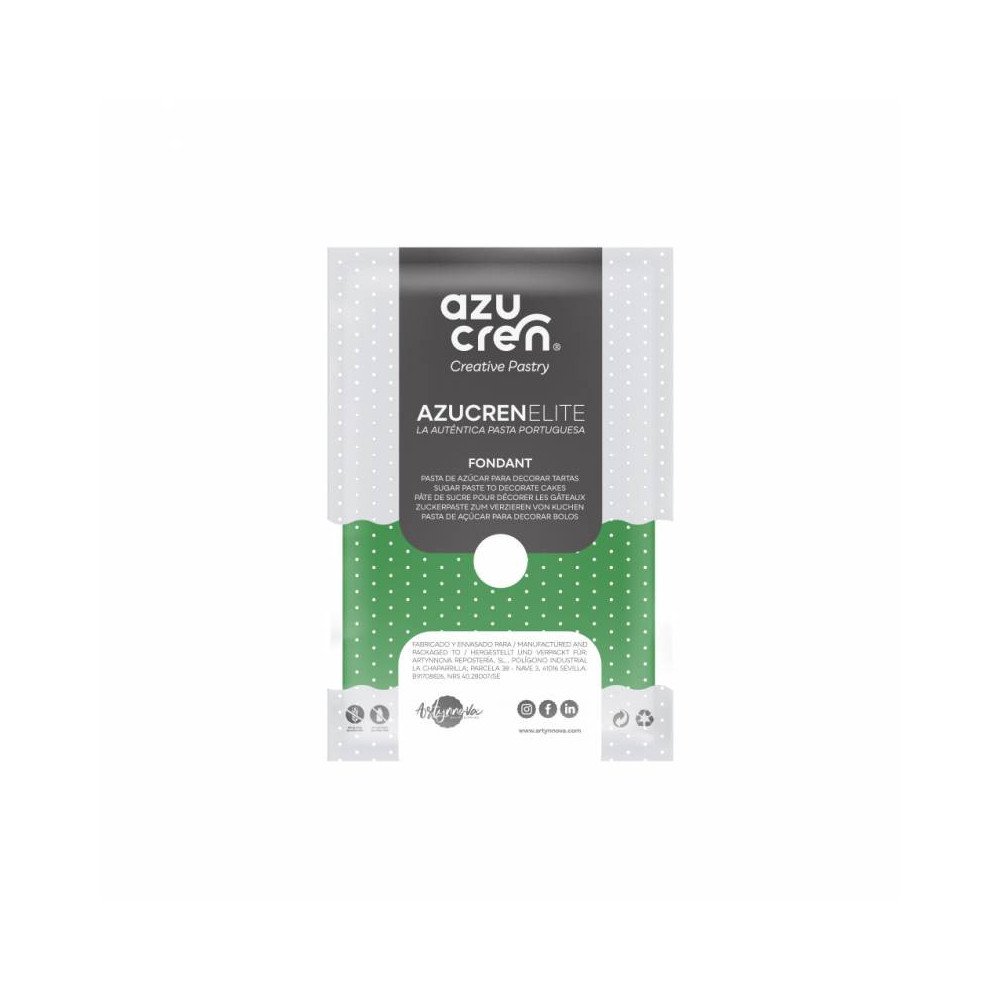 AzucrenElite Fondant Green- 250g(GLUTEN FREE) AzucrenElite Fondant Green- 250g(GLUTEN FREE)