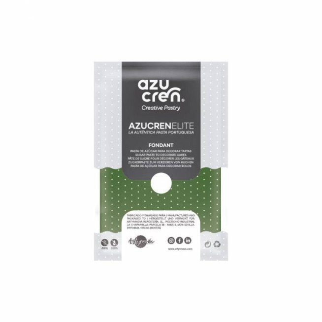 AzucrenElite Fondant Leaf Green- 250g(GLUTEN FREE)