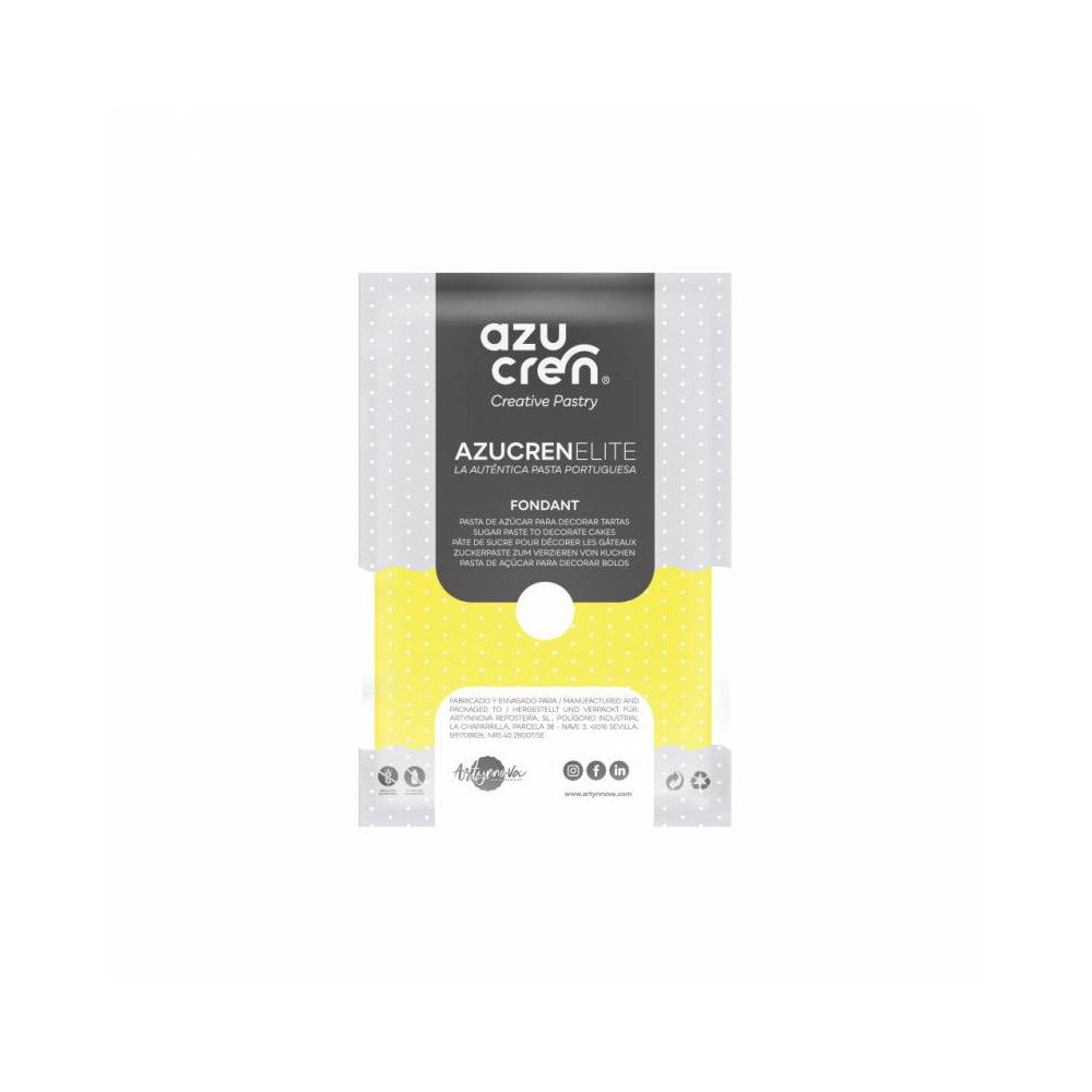 AzucrenElite Fondant Yellow- 250g(GLUTEN FREE) AzucrenElite Fondant Yellow- 250g(GLUTEN FREE)