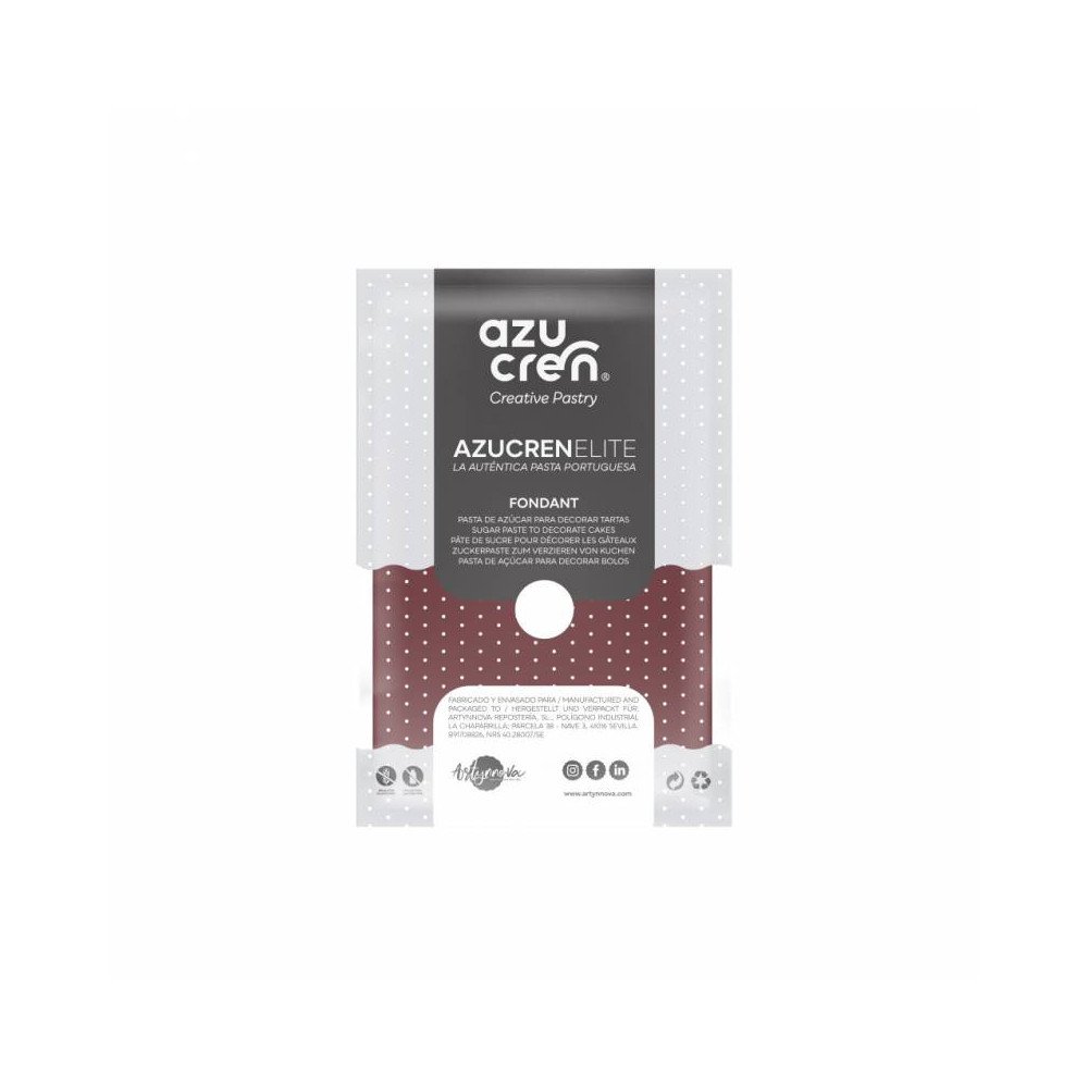AzucrenElite Fondant Burgundy - 250g(GLUTEN FREE)