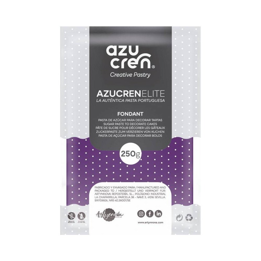 AzucrenElite Fondant Purple - 250g(GLUTEN FREE)