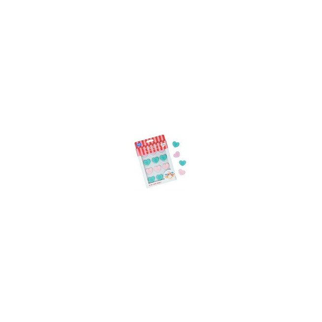 PME Valentines Edible Sugar Decorations - Candy Heart Messages (Pack of 12)