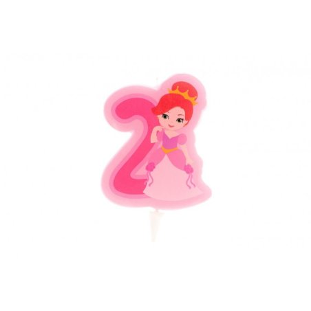 Princess Numeral Candle: No. 2