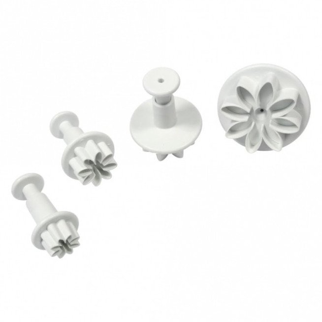 Set of 4 Daisy/Marguerite Flower Plunger Cutters