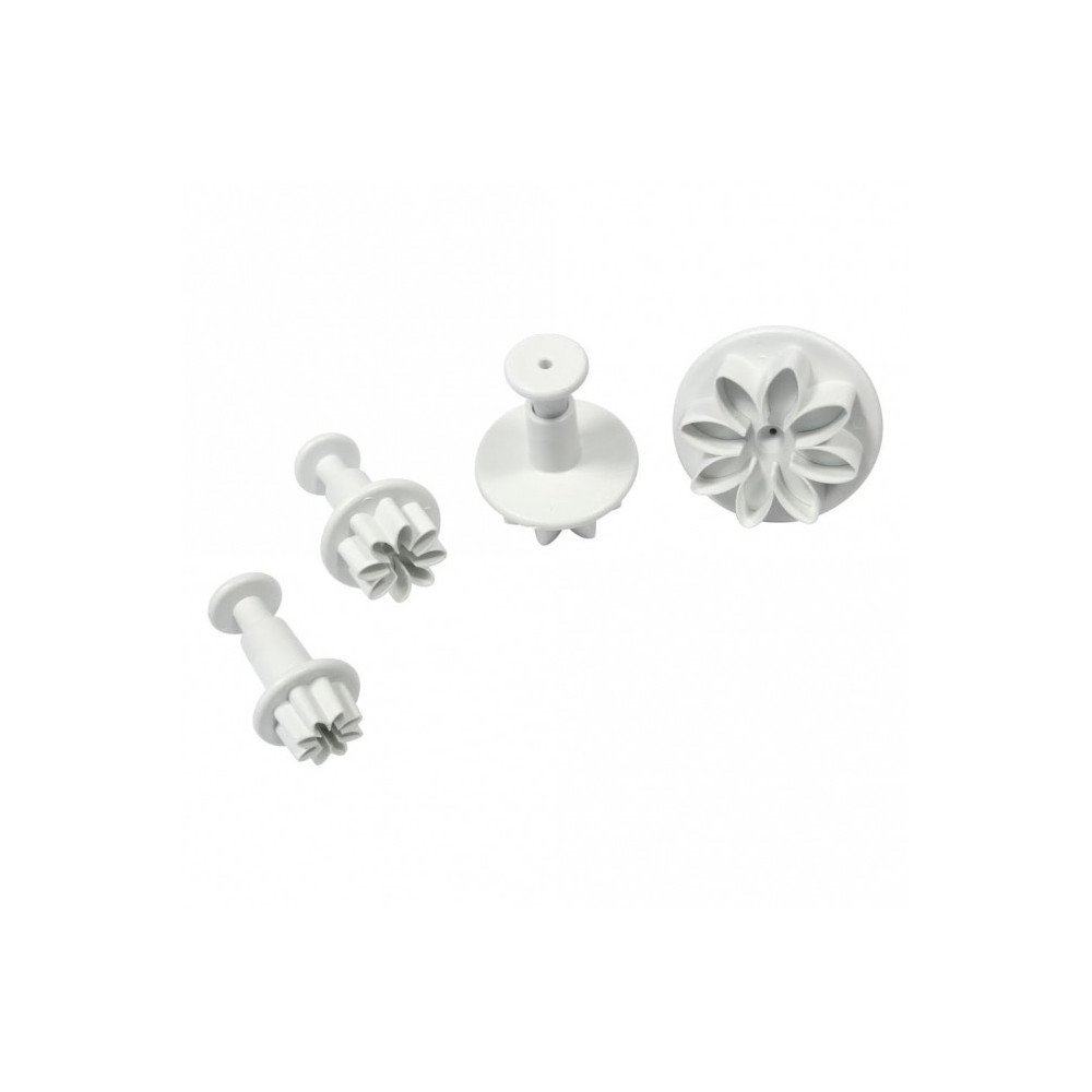 Set of 4 Daisy/Marguerite Flower Plunger Cutters