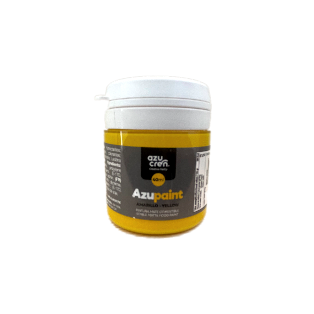 AZUPAINT YELLOW EDIBLE MATT PAINT 40 ML. AZUCREN