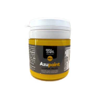 AZUPAINT YELLOW EDIBLE MATT PAINT 40 ML. AZUCREN