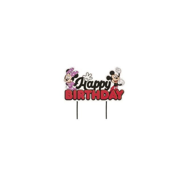 CAKE TOPPERS PAPER MICKEY & MINNIE 17.5X15CM