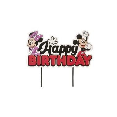 CAKE TOPPERS PAPER MICKEY & MINNIE 17.5X15CM