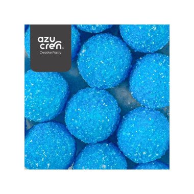BLUE GLITTER PEARLS SUGAR BALL 60 GRAMS SUGAR