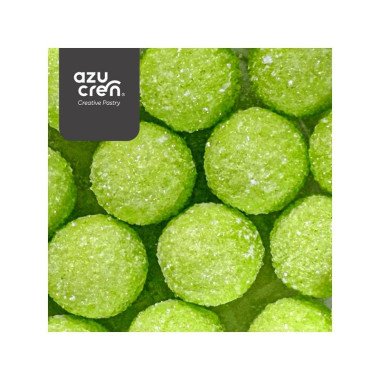 LIME GREEN SUGAR BALL GLITTER PEARLS 60 GRAMS SUGAR