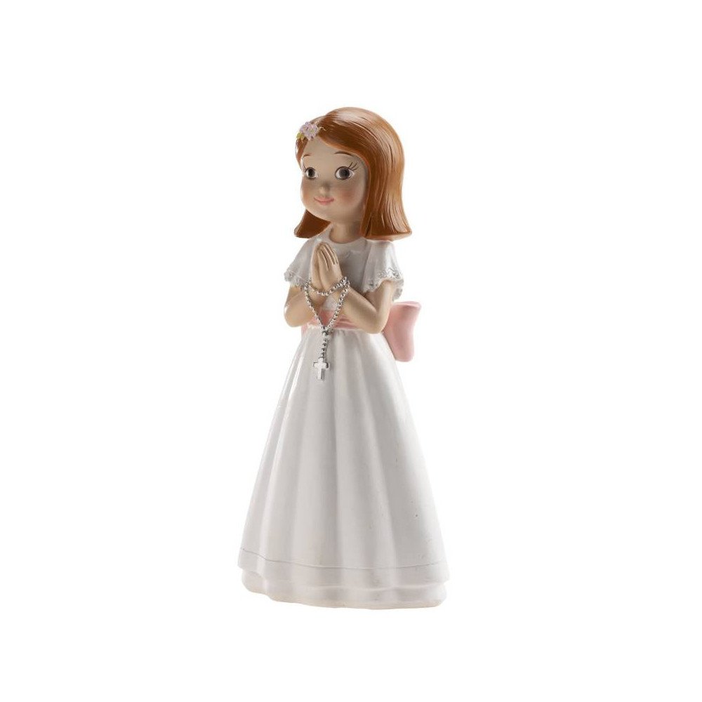 GIRL COMMUNION ROSARY BOW DEKORA (315129)
