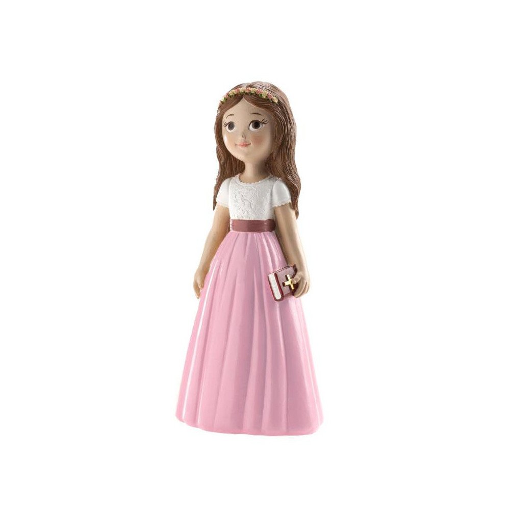 GIRL COMMUNION PINK SKIRT 16 CM. DEKORA (315126)