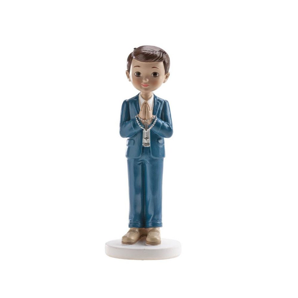 COMMUNION BOY - BLUE ROSARY DEKORA
