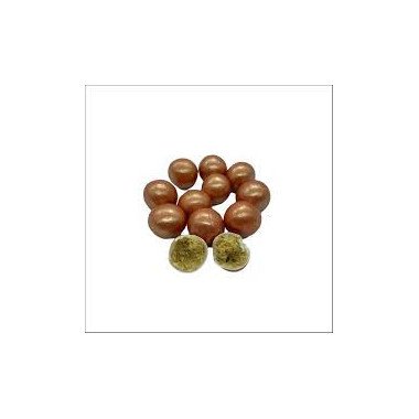 MAXI BRONZE CEREAL-WHITE CHOCOLATE -CARAMEL BALLS(22MM)90GR
