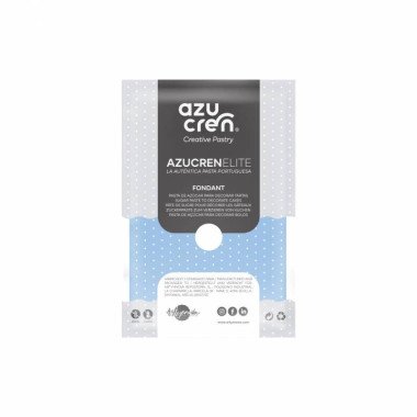 FONDANT AZUL CEU ( SKY BLUE ) " AZUCREN ELITE " 500 GRAMS ( GLUTEN FREE )