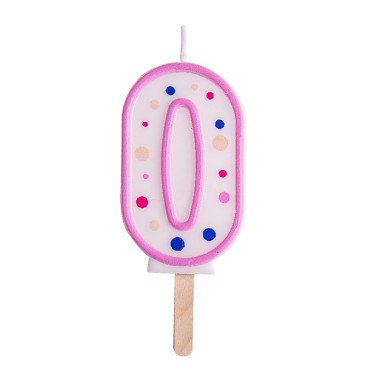 Candles - Pink Numeral (64mm / 2.5")