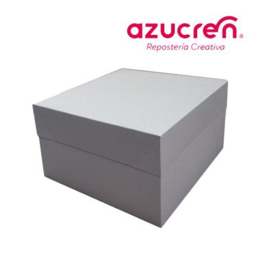 16'' White Cake Boxes 40.6 X 40.6 X 15.2 CM. HEIGHT