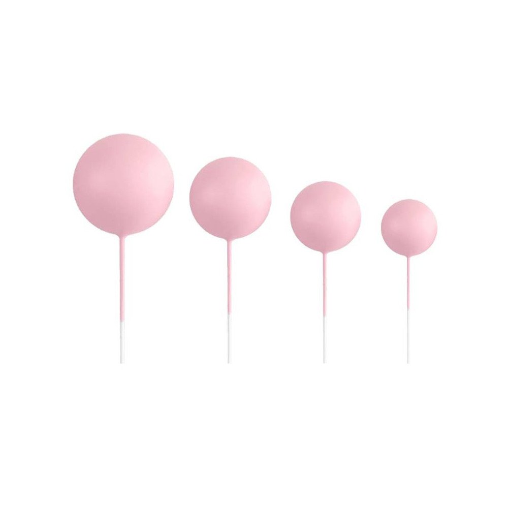 SET 20 LIGHT PINK DECORATIVE BALLS AZUCREN