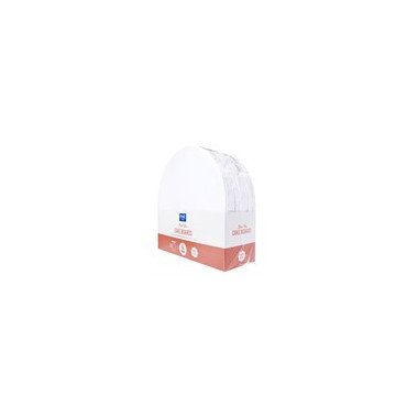 Pack of 10 Round Cake Boards with Wrapped Edges, White (14" / 35cm)