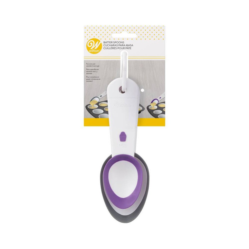 SET OF 2 WILTON CUPCAKE BATTER SPOONS SET OF 2 WILTON CUPCAKE BATTER SPOONS