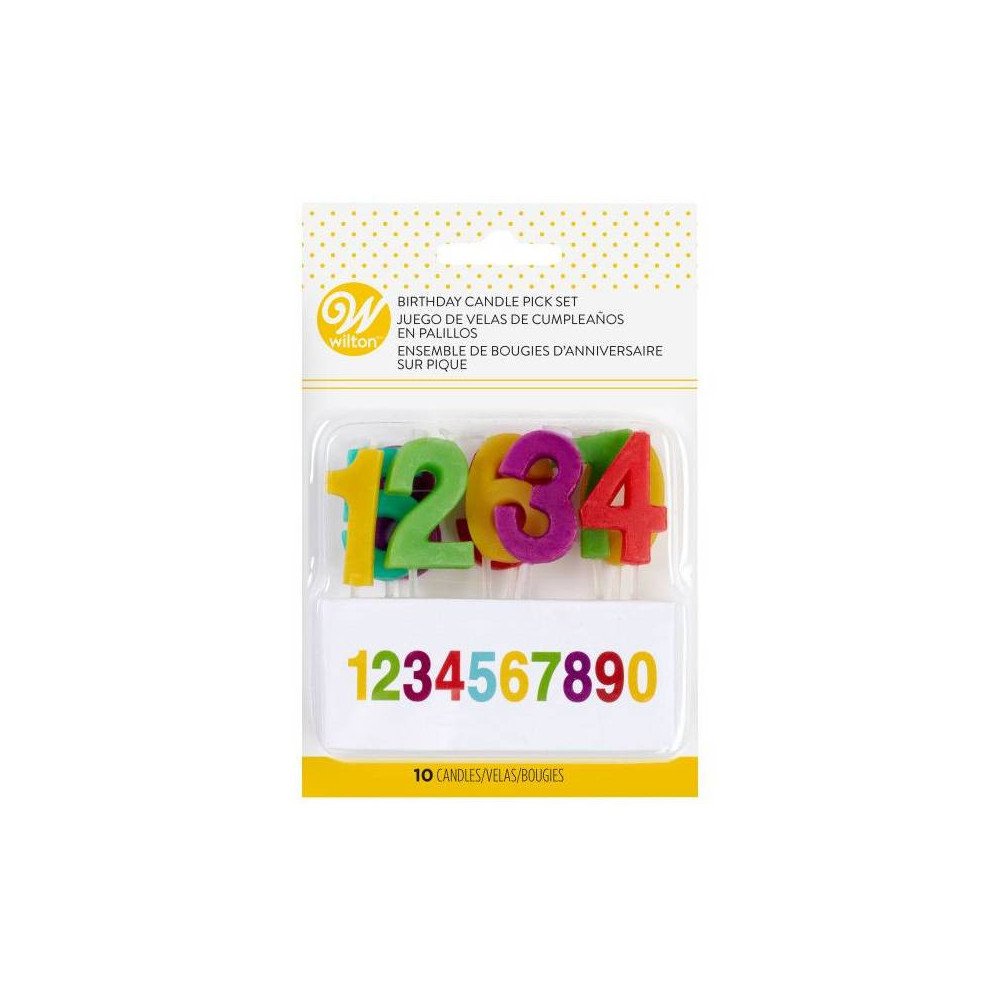 SET 10 WILTON NUMBERS CANDLES SET 10 WILTON NUMBERS CANDLES