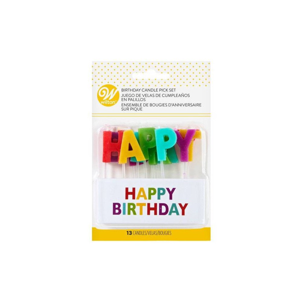 13 WILTON HAPPY BIRTHDAY CANDLES 13 WILTON HAPPY BIRTHDAY CANDLES