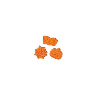 Halloween Cookie Cutters & Stamps - Happy Halloween (Set of 3)