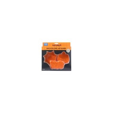Halloween Cookie Cutters & Stamps - Happy Halloween (Set of 3)