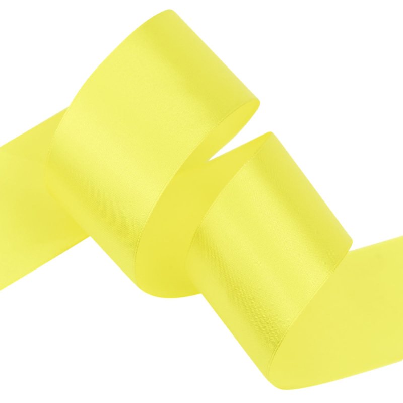 Lemon Satin Ribbon - 50 mm