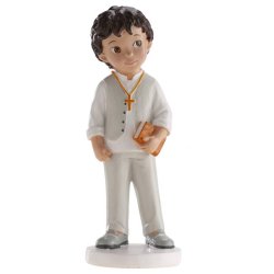 Holy Communion Boy with Grey Outfit -  16.5 Cm