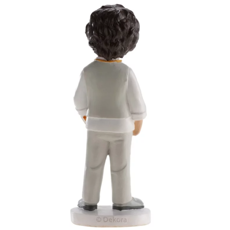 Holy Communion Boy with Grey Outfit -  16.5 Cm