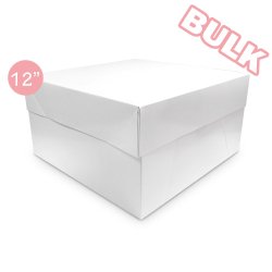 12'' White Cake Boxes Bulk