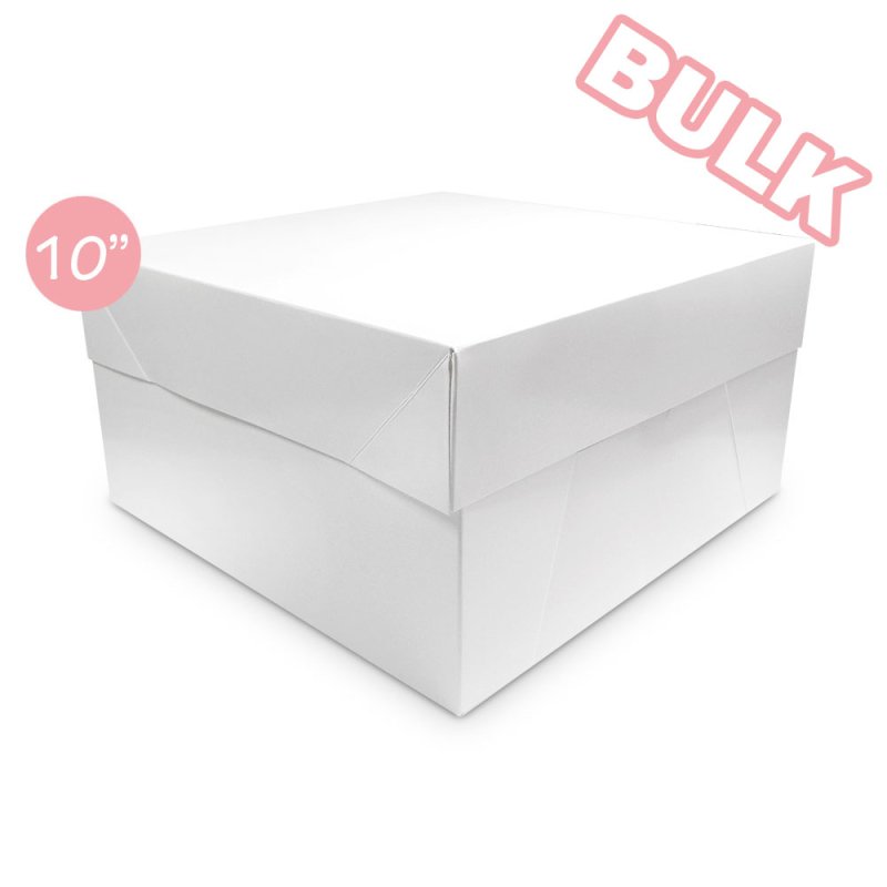 10'' White Cake Boxes Bulk