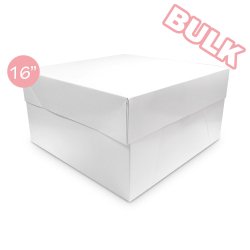 16'' White Cake Boxes Bulk