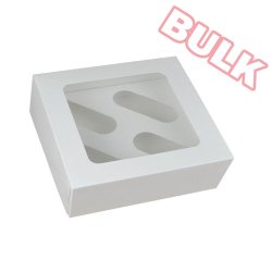 4s' White Cupcake Box Bulk