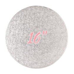 16" Cake Board Round Silver