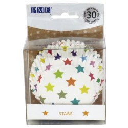 PME Stars Foil Lined Cupcake Cases - Pack of 30