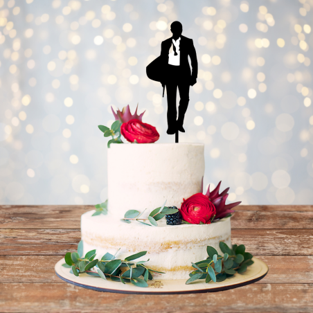 James Bond Back Cake Topper