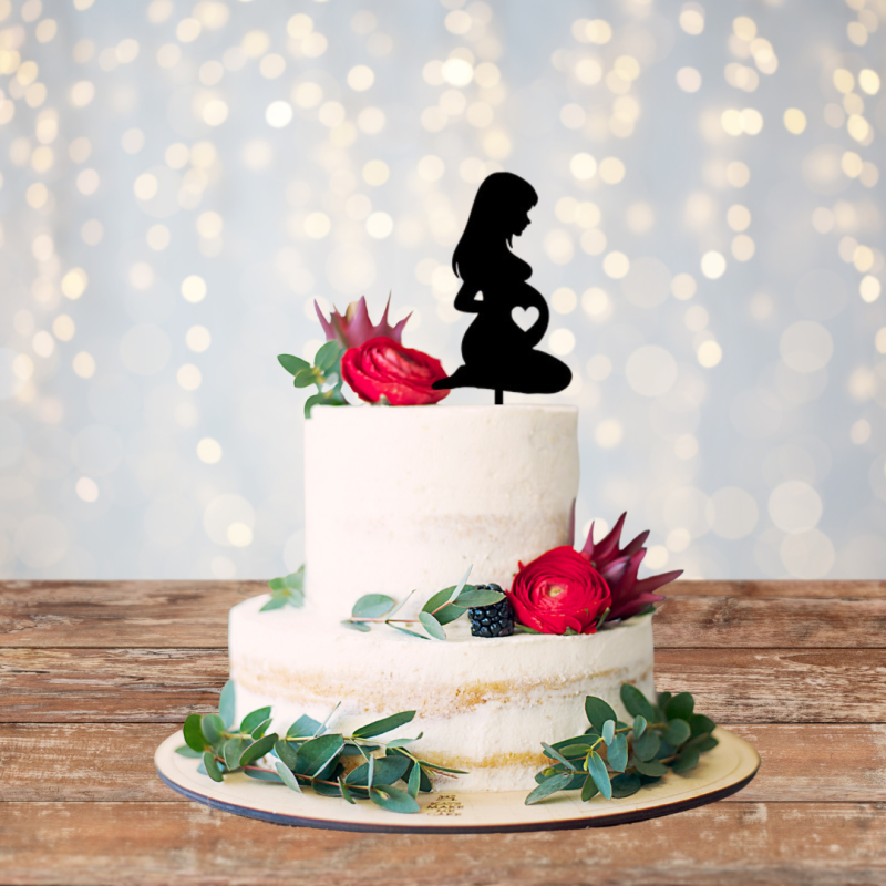 Mom To Be Back Cake Topper