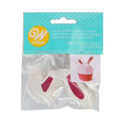 Wilton Bunny Ears Cupcake Toppers - Set Off 24