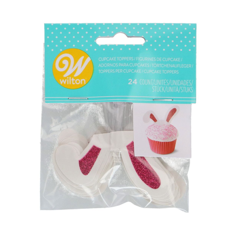 Wilton Bunny Ears Cupcake Toppers - Set Off 24