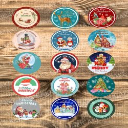 Christmas Sample 02 Edible Toppers - Set Of 15