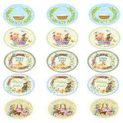 Easter Sample 01 Edible Toppers - Set Of 15