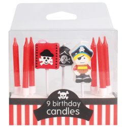 Pirate Candles - Set of 9