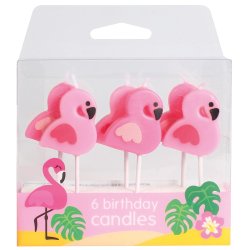 Flamingo Candles - Set of 6