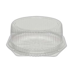 Clear Plastic Hinged Cake Dome - 7.5 x 3.5 inch