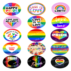 Pride Edible Toppers - Set Of 15