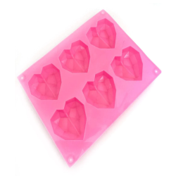 Diamond Hearts Silicone Mold