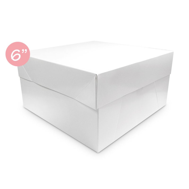 6'' White Cake Boxes